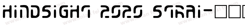 Hindsight 2020 Strai字体转换